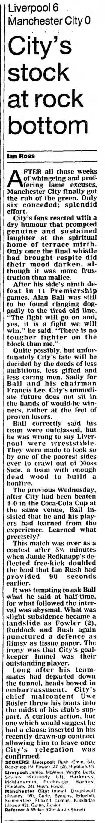 Guardian match report