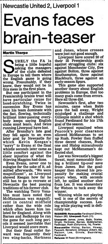 Guardian match report