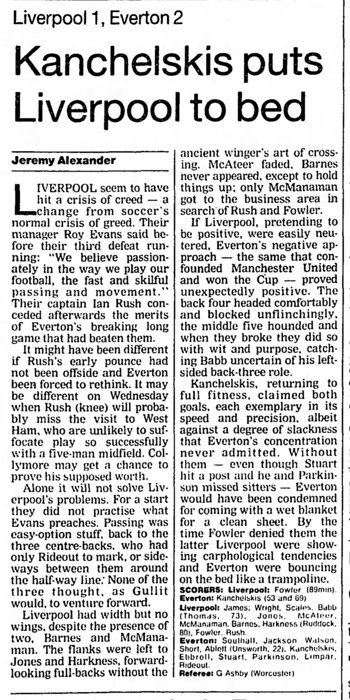 Guardian match report