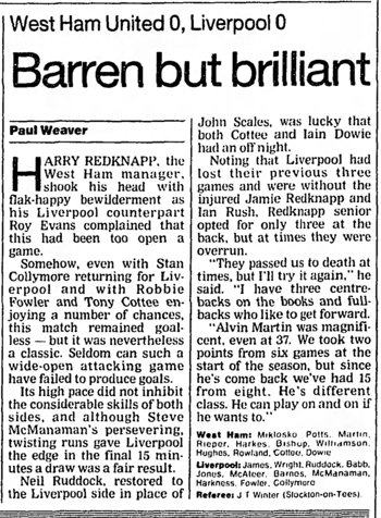 Guardian match report