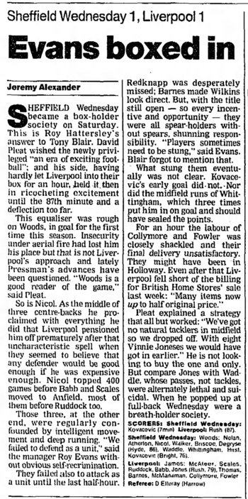 Guardian match report