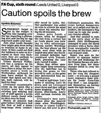 Guardian match report
