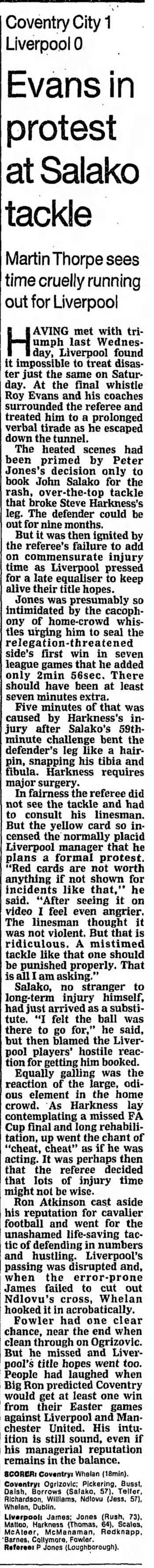 Guardian match report