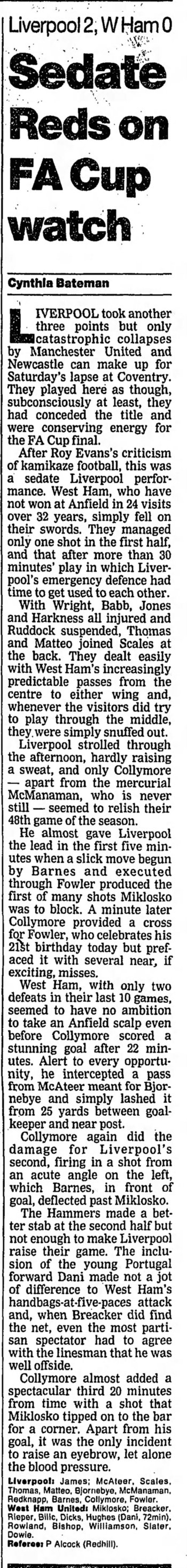 Guardian match report