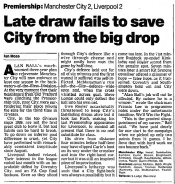 Guardian match report
