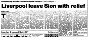 Guardian match report