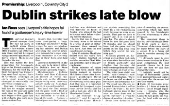 Guardian match report