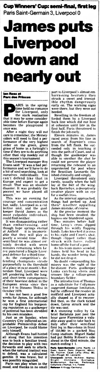 Guardian match report