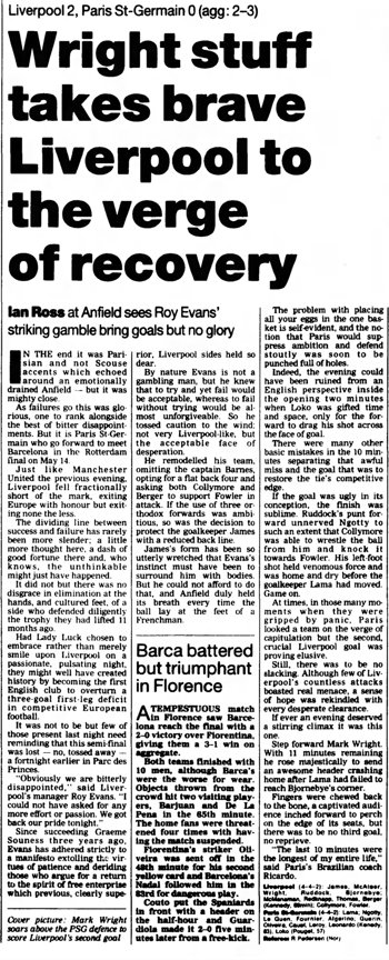 Guardian match report