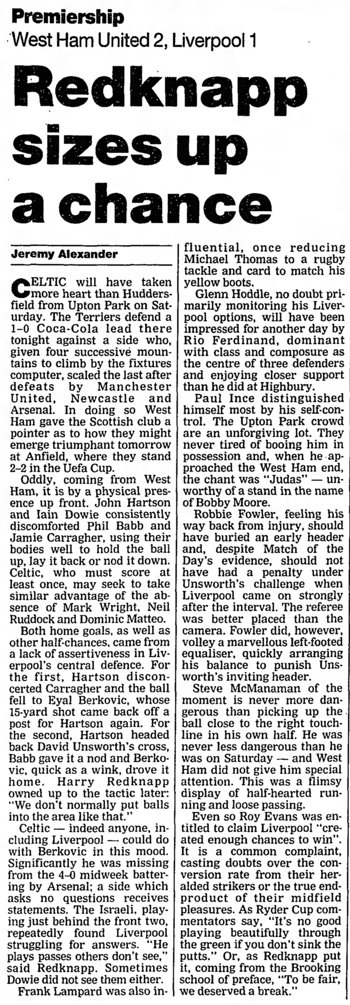 Guardian match report
