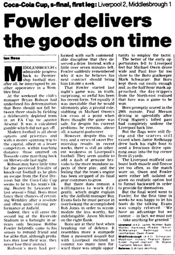 Guardian match report