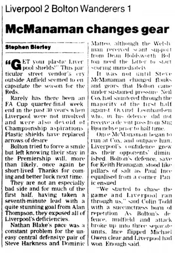 Guardian match report
