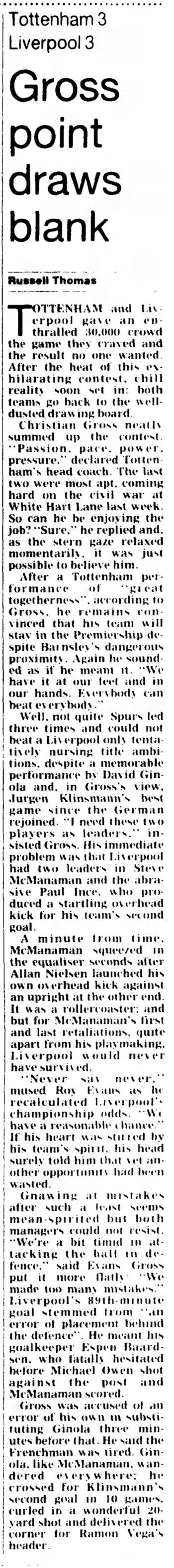 Guardian match report
