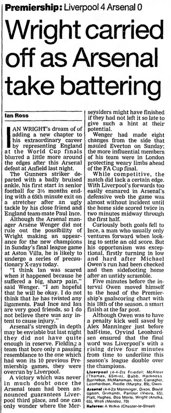 Guardian match report
