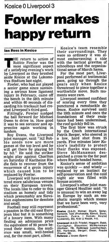 Guardian match report