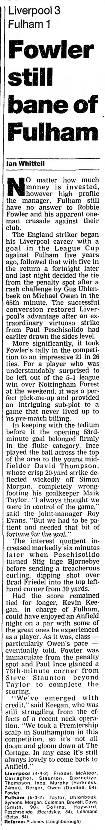 Guardian match report