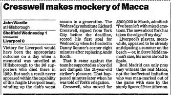Guardian match report