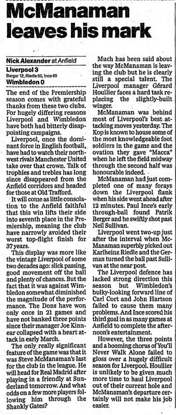 Guardian match report