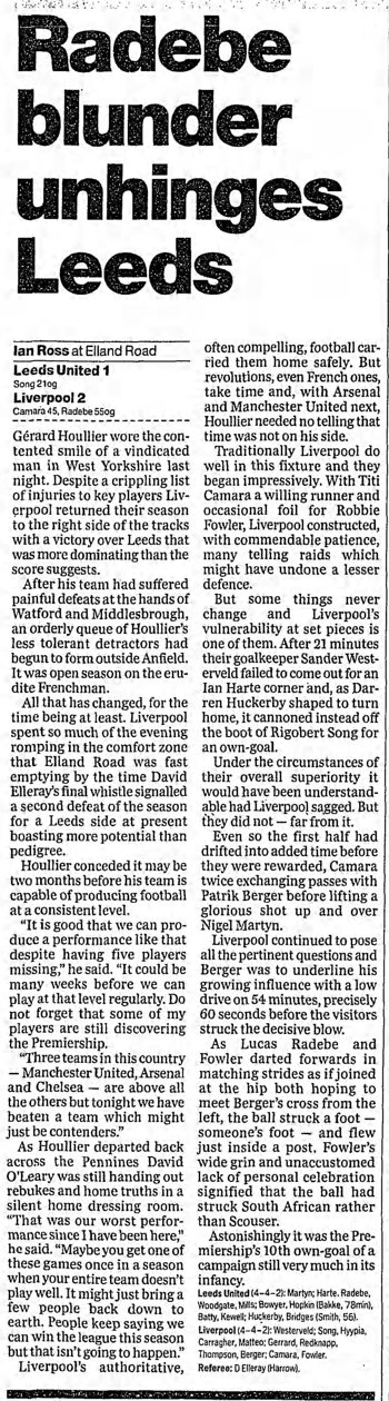 Guardian match report