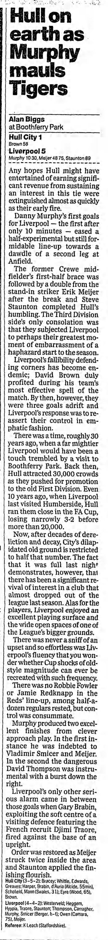 Guardian match report