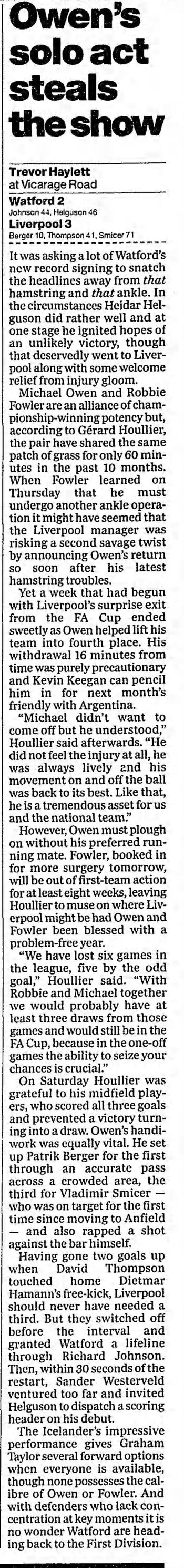 Guardian match report