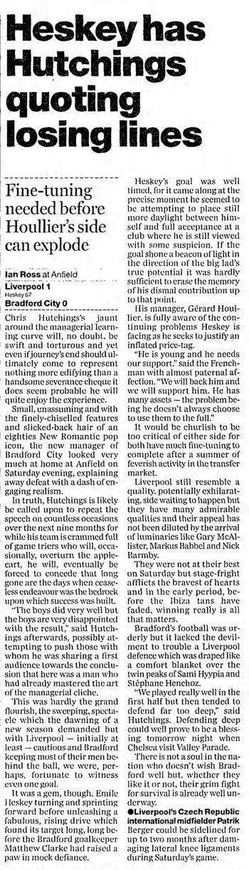 Guardian match report