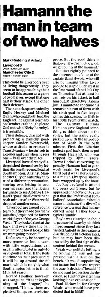 Guardian match report