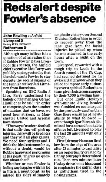 Guardian match report