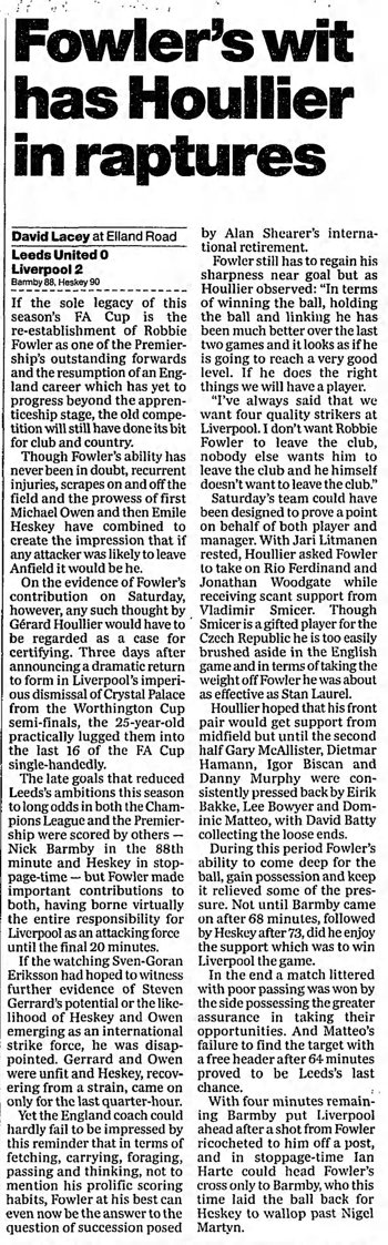 Guardian match report