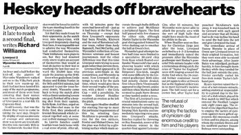 Guardian match report