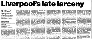 Guardian match report