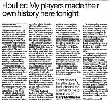 Guardian match report