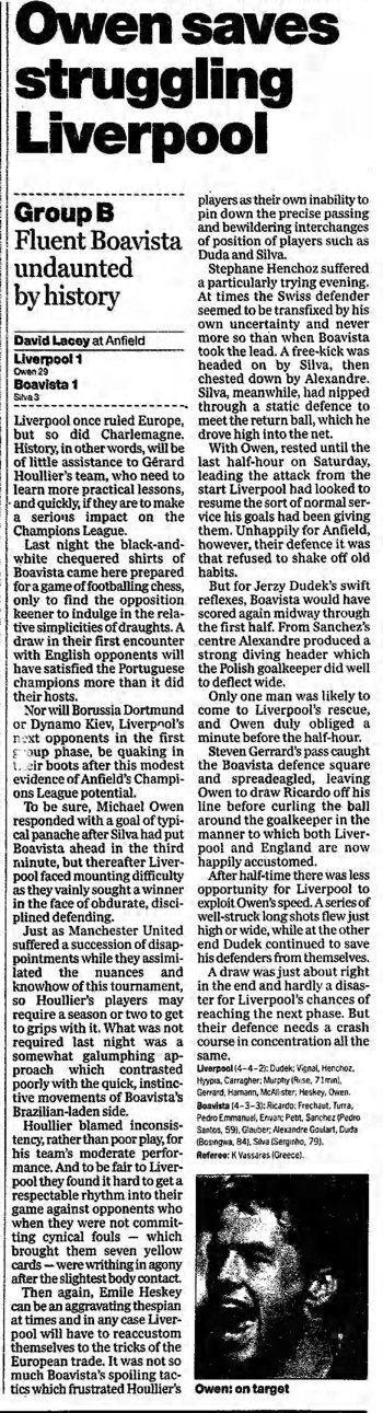 Guardian match report