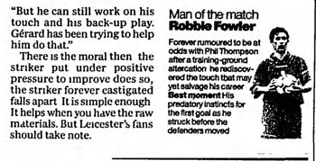 Guardian match report
