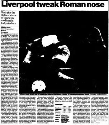 Guardian match report