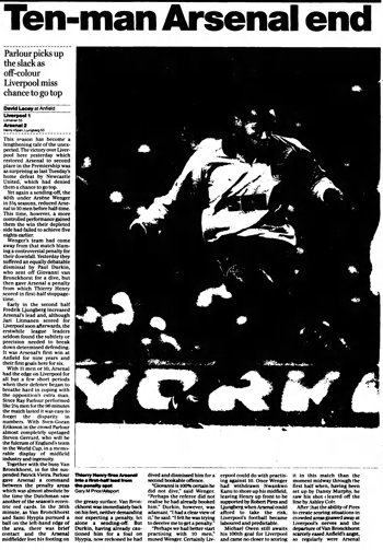 Guardian match report