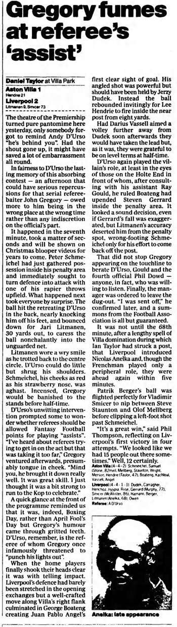 Guardian match report