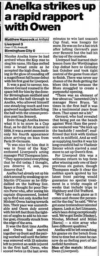 Guardian match report
