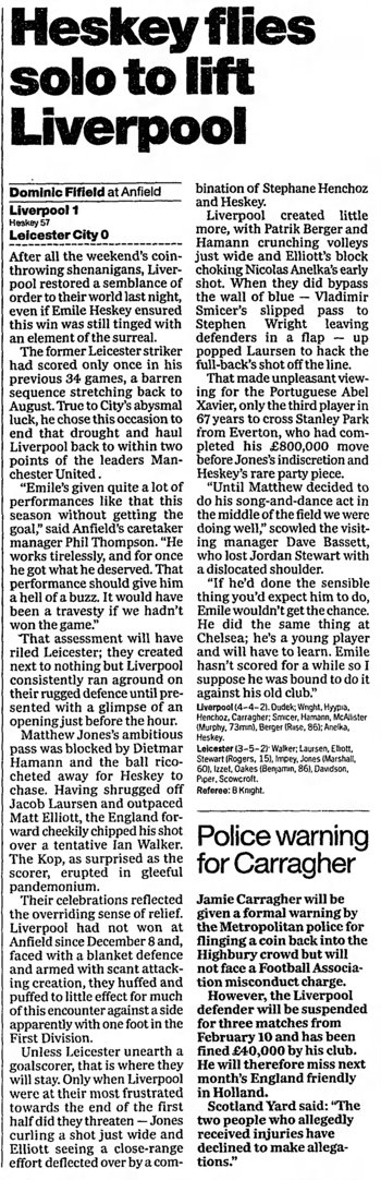 Guardian match report