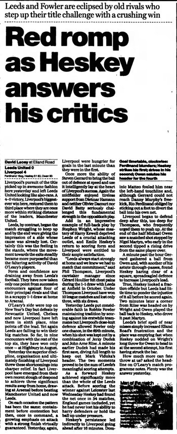 Guardian match report