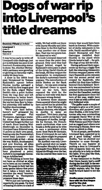 Guardian match report