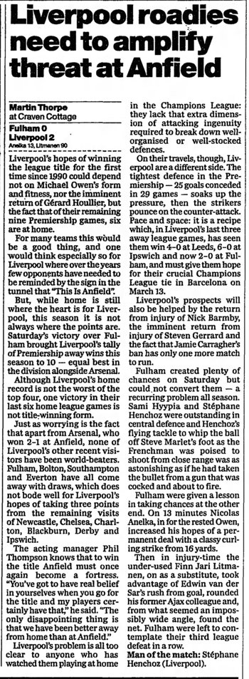 Guardian match report