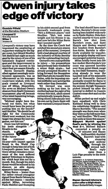 Guardian match report