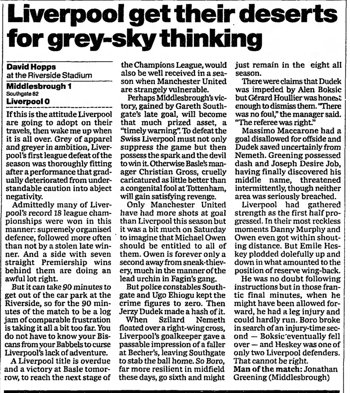Guardian match report