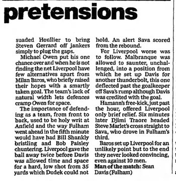Guardian match report