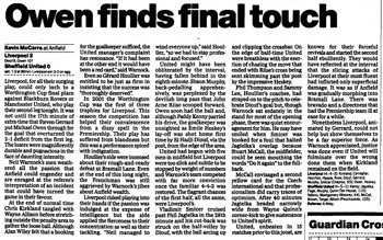 Guardian match report