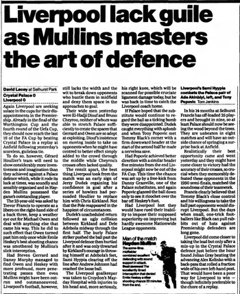 Guardian match report