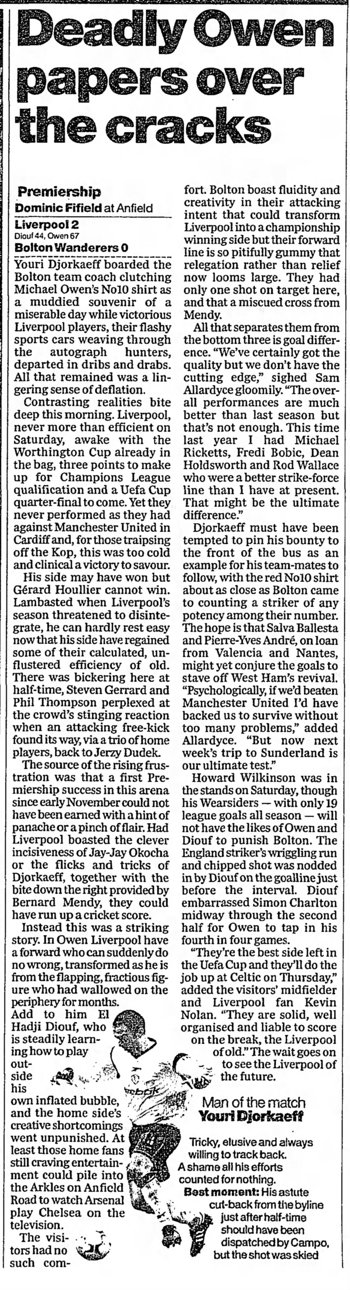 Guardian match report