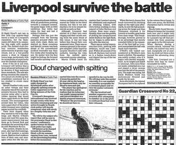 Guardian match report