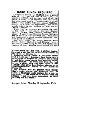 Liverpool Echo Report